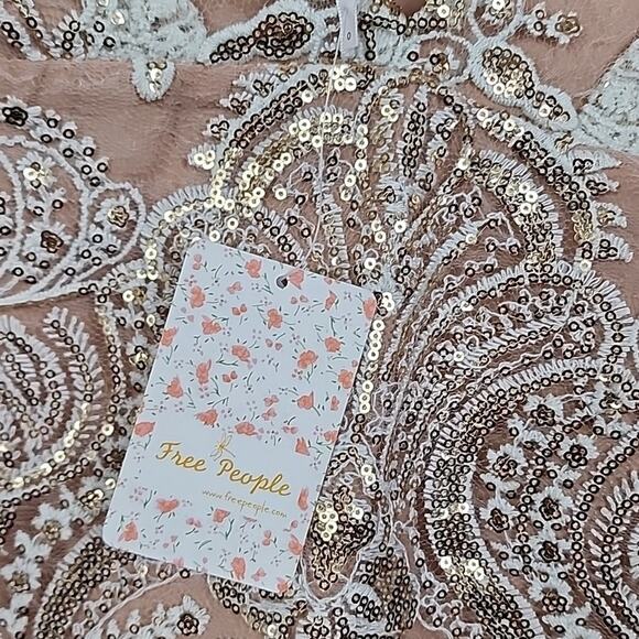 NWT Free People Night Shimmers Sparkling Sequin Dress - Picture 5 of 6